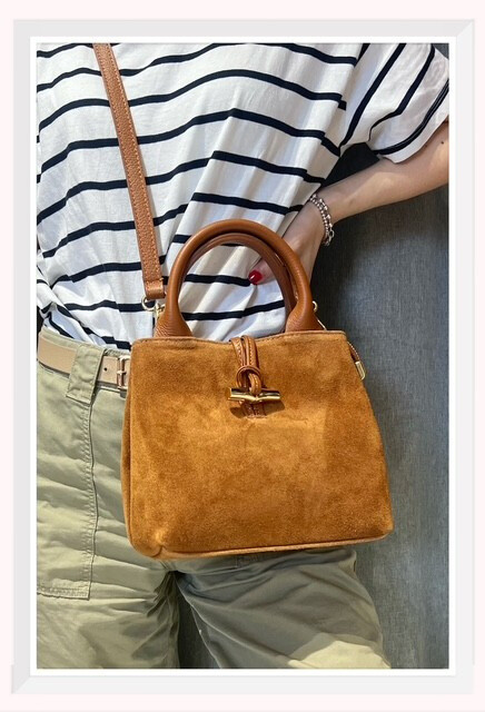 Wholesaler Z & Z - Suede and leather button handbag