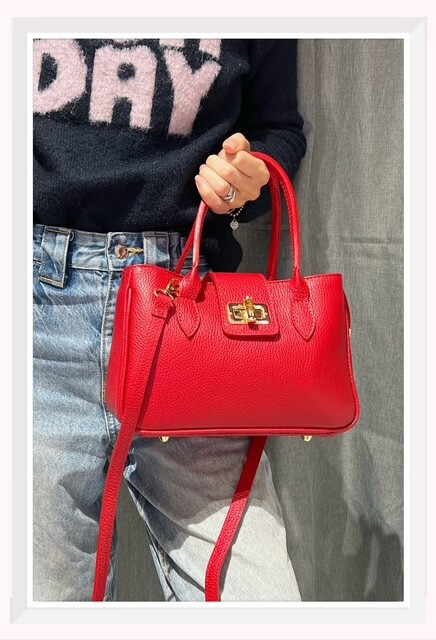 Wholesaler Z & Z - Small format grained leather handbag