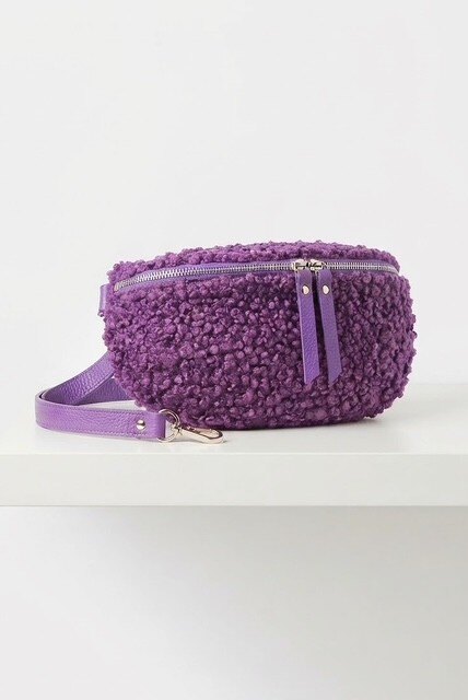 Wholesaler Z & Z - Faux fur and leather fanny pack