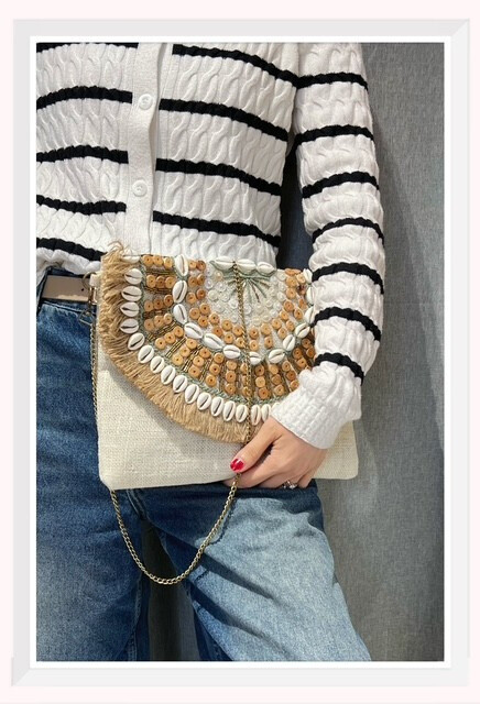 Wholesaler Z & Z - Synthetic pocket bag pearls on the flap