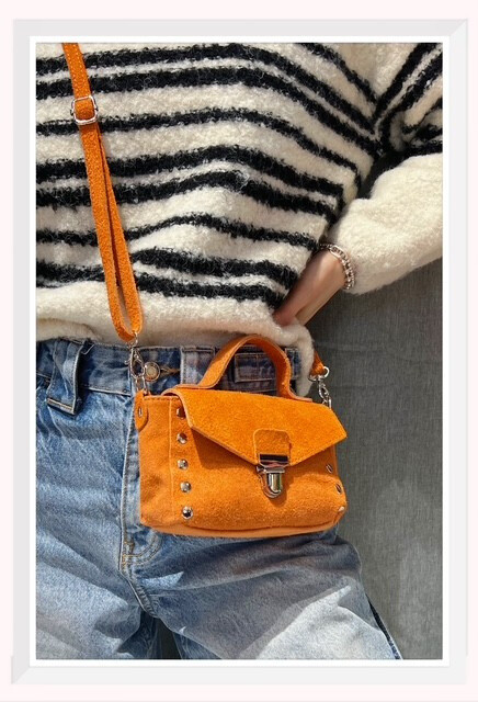 Wholesaler Z & Z - Small suede shoulder bag