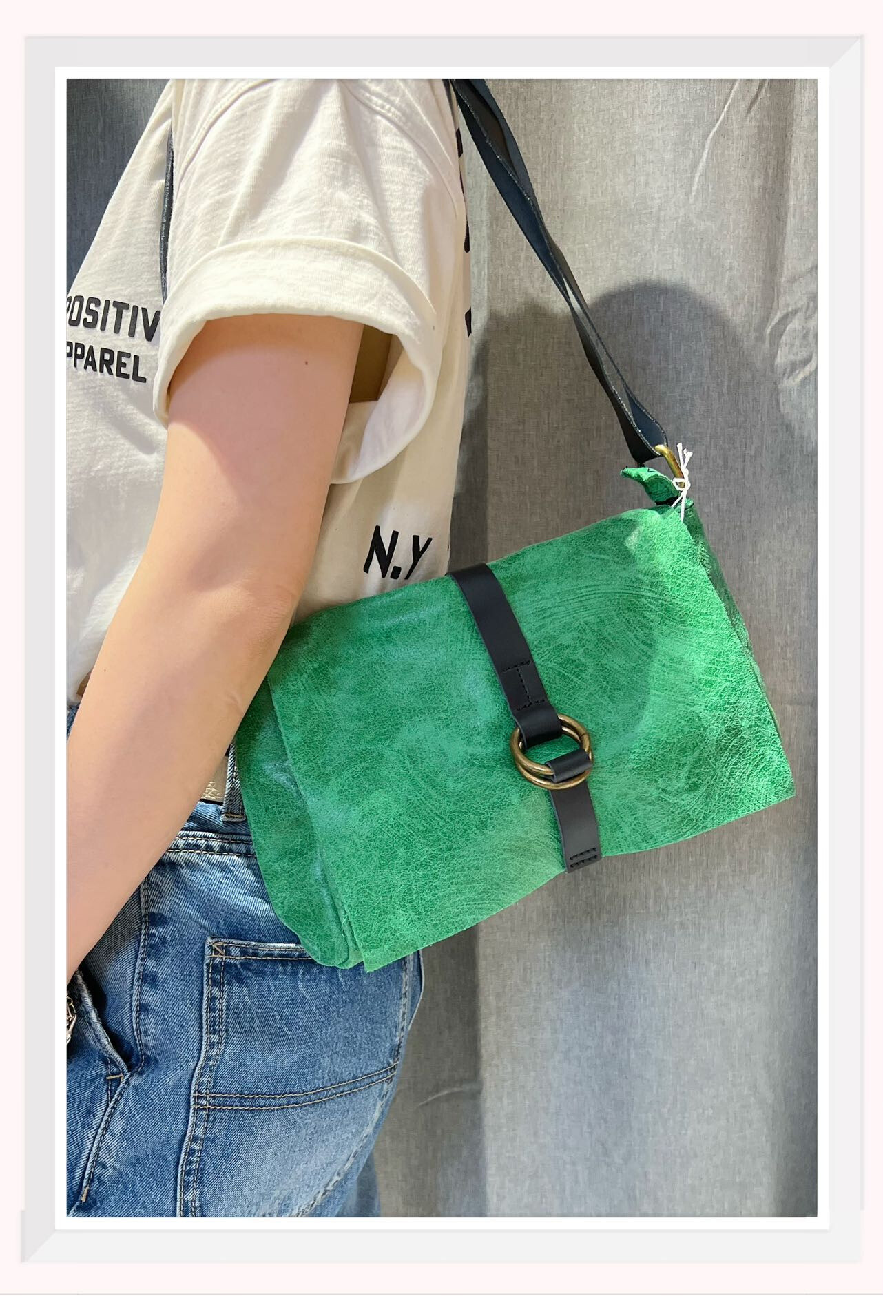Wholesaler Z & Z - Vintage effect leather shoulder bag