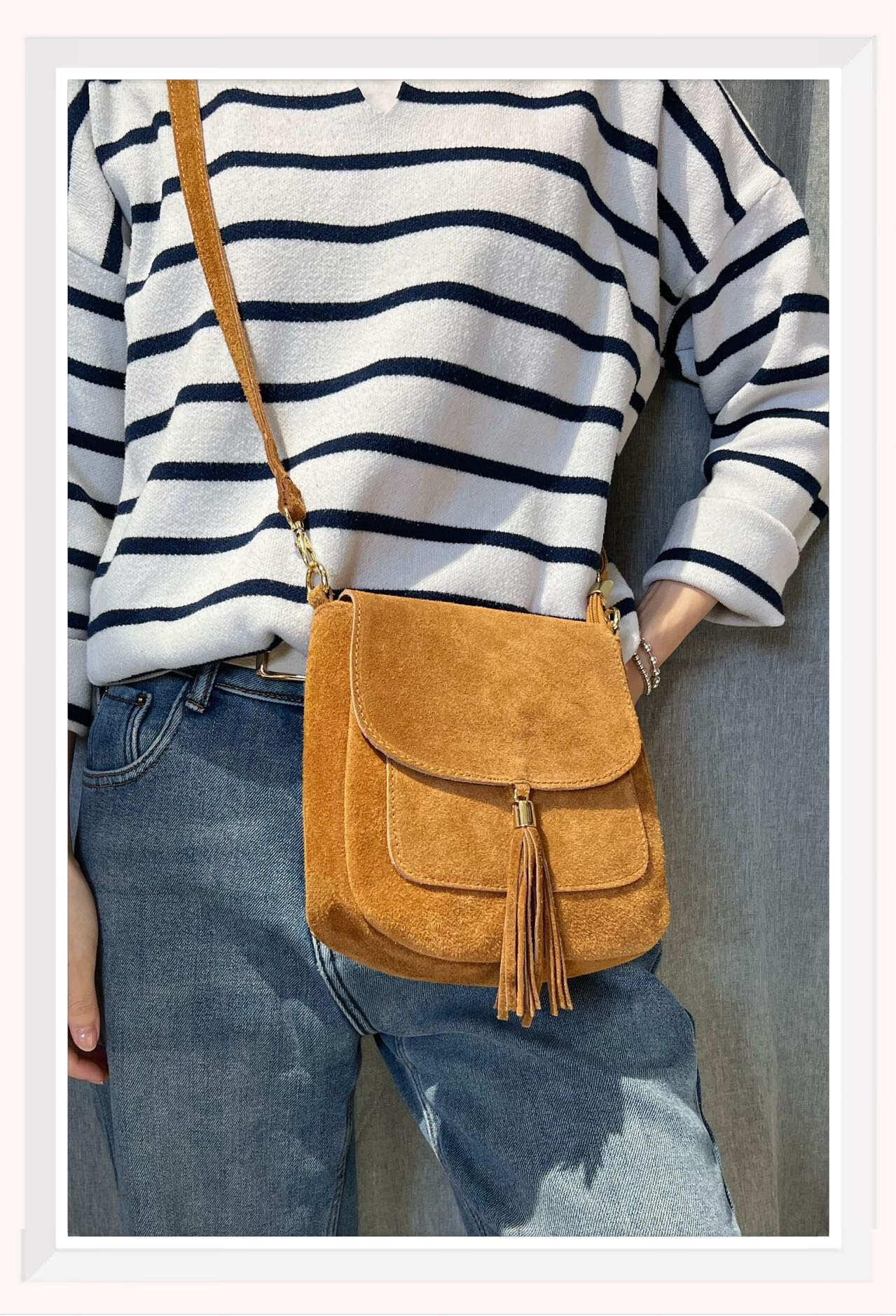 Wholesaler Z & Z - Suede shoulder bag