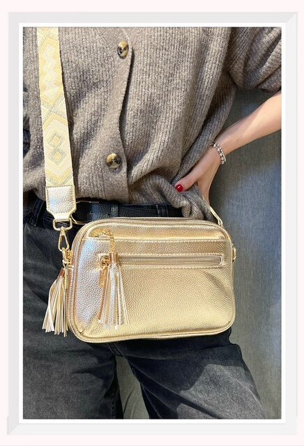 Wholesaler Z & Z - Shiny effect synthetic crossbody bag