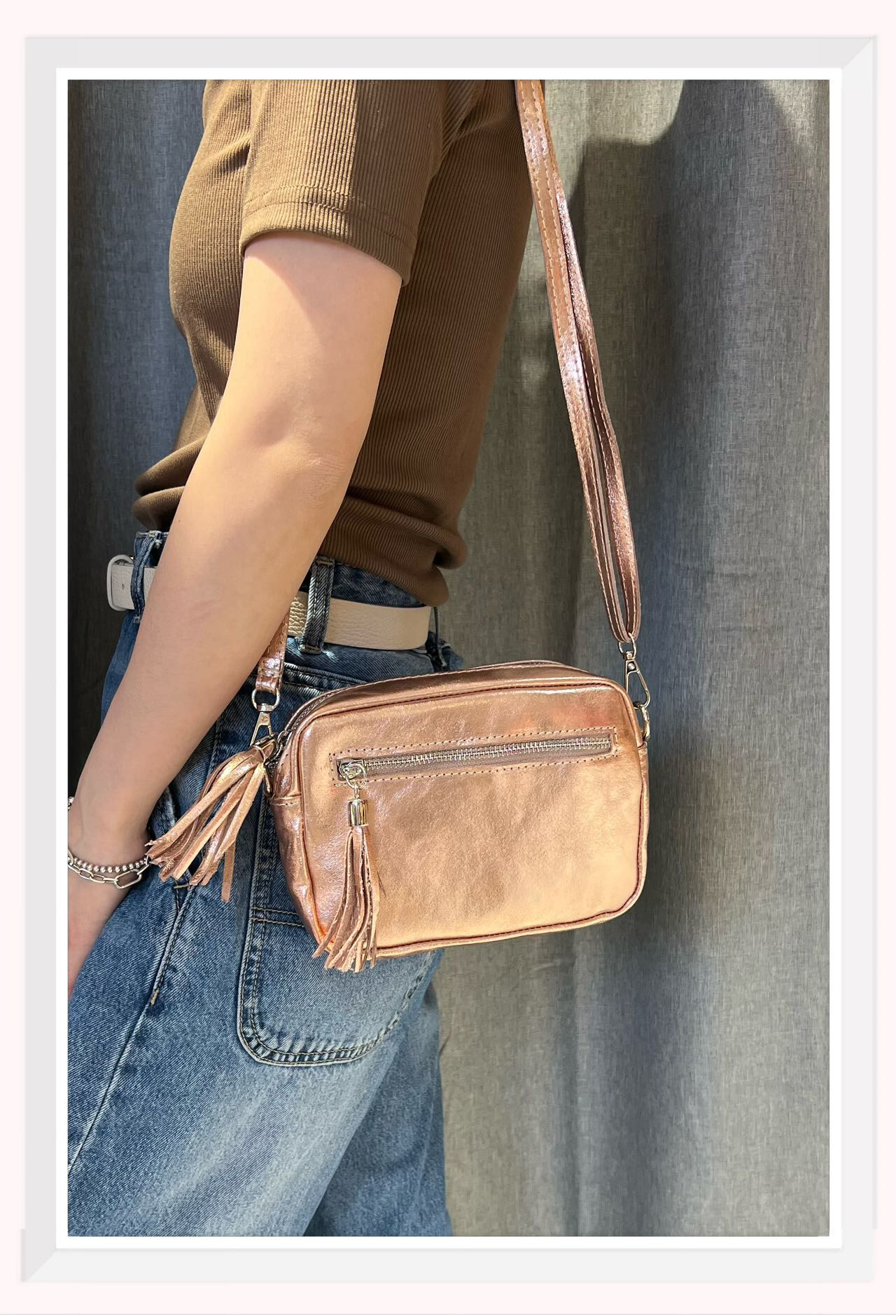 Wholesaler Z & Z - Iridescent leather shoulder bag