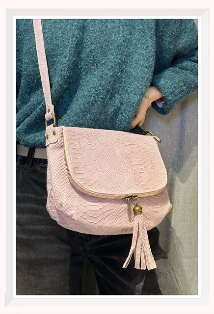 Grossiste Z & Z - Sac à bandoulière en cuir imprimé python