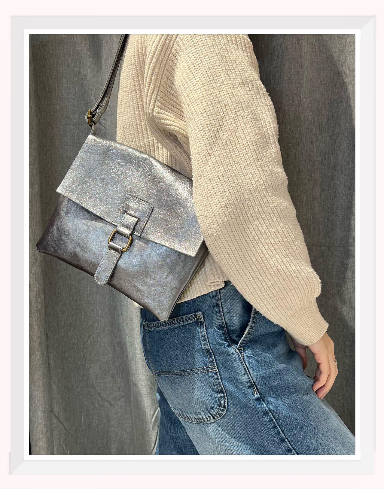 Wholesaler Z & Z - Iridescent leather shoulder bag