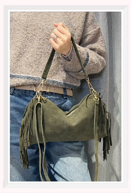 Wholesaler Z & Z - DAIM fringed shoulder bag