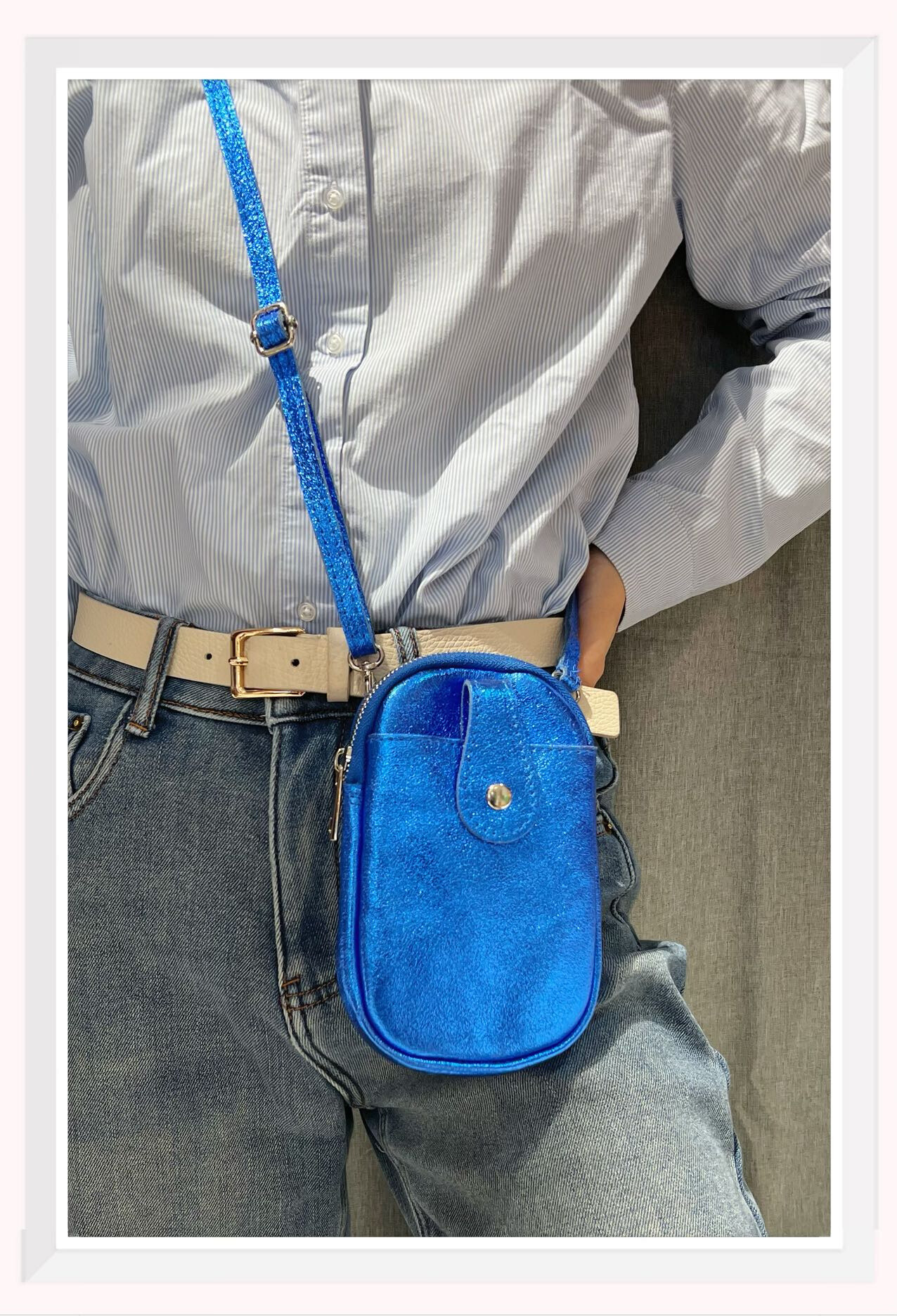 Mayorista Z & Z - Bolso de cuero portátil iridiscente