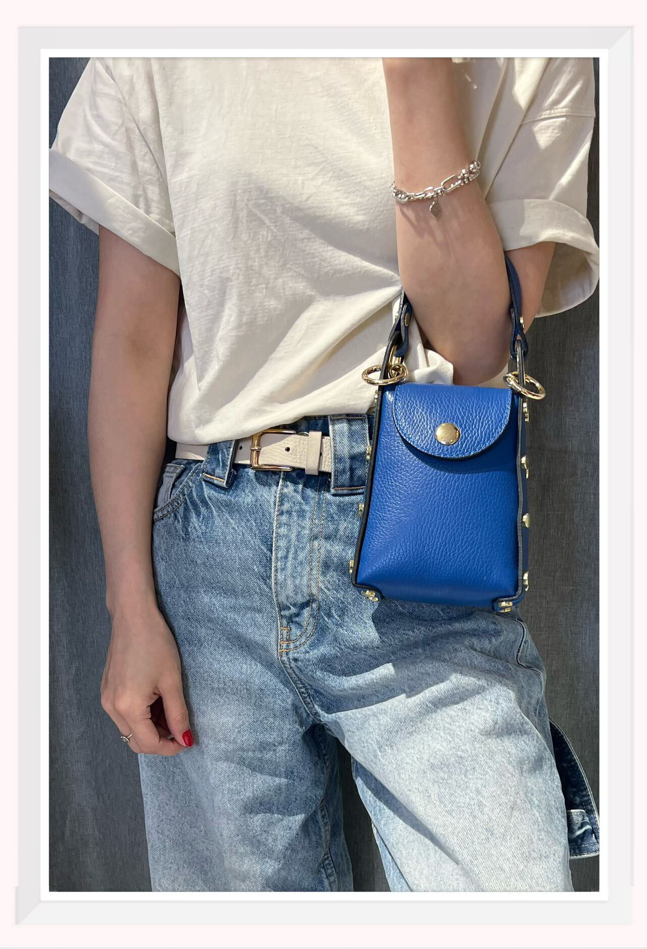 Wholesaler Z & Z - Small grained leather shoulder bag