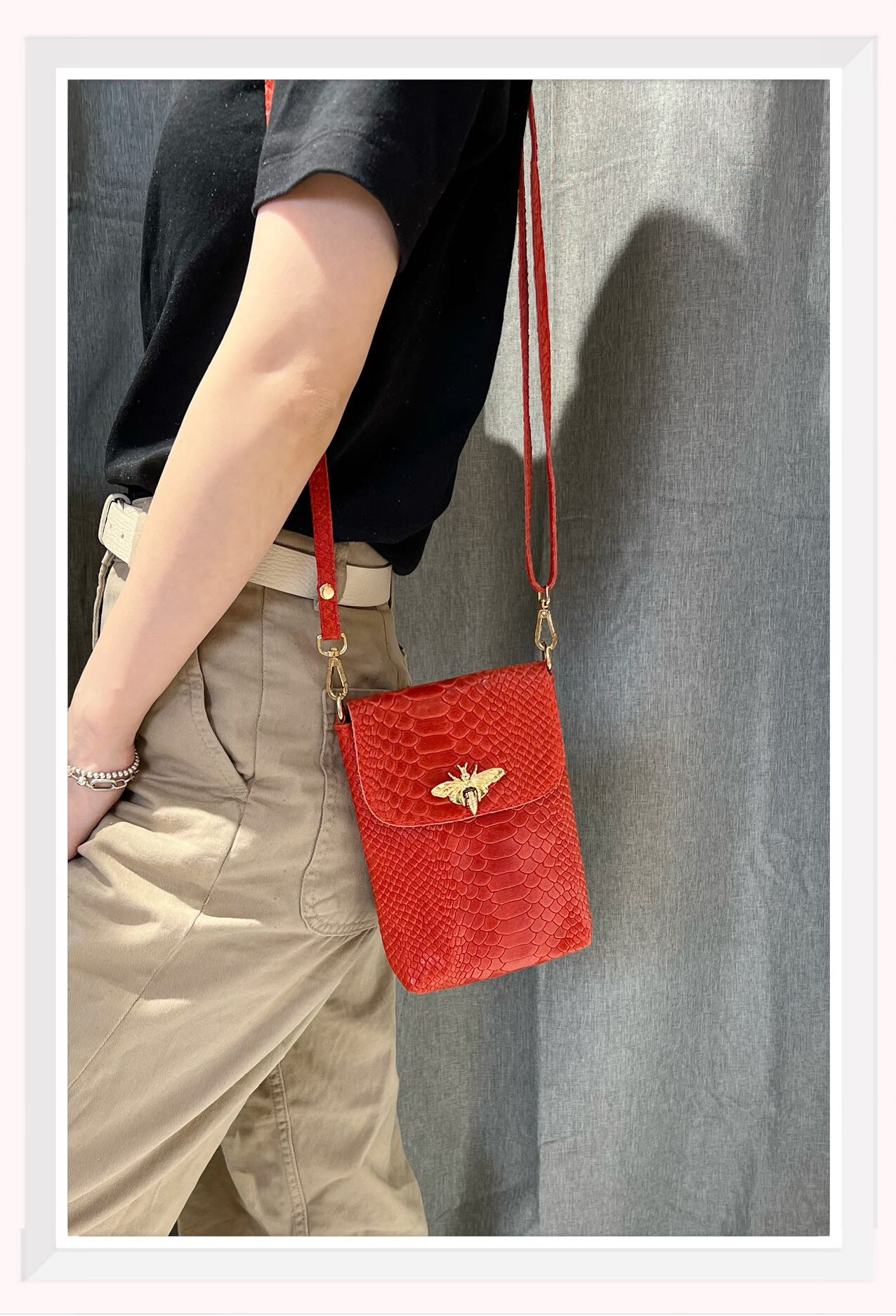 Grossiste Z & Z - Sac portable en cuir imprimé effet python