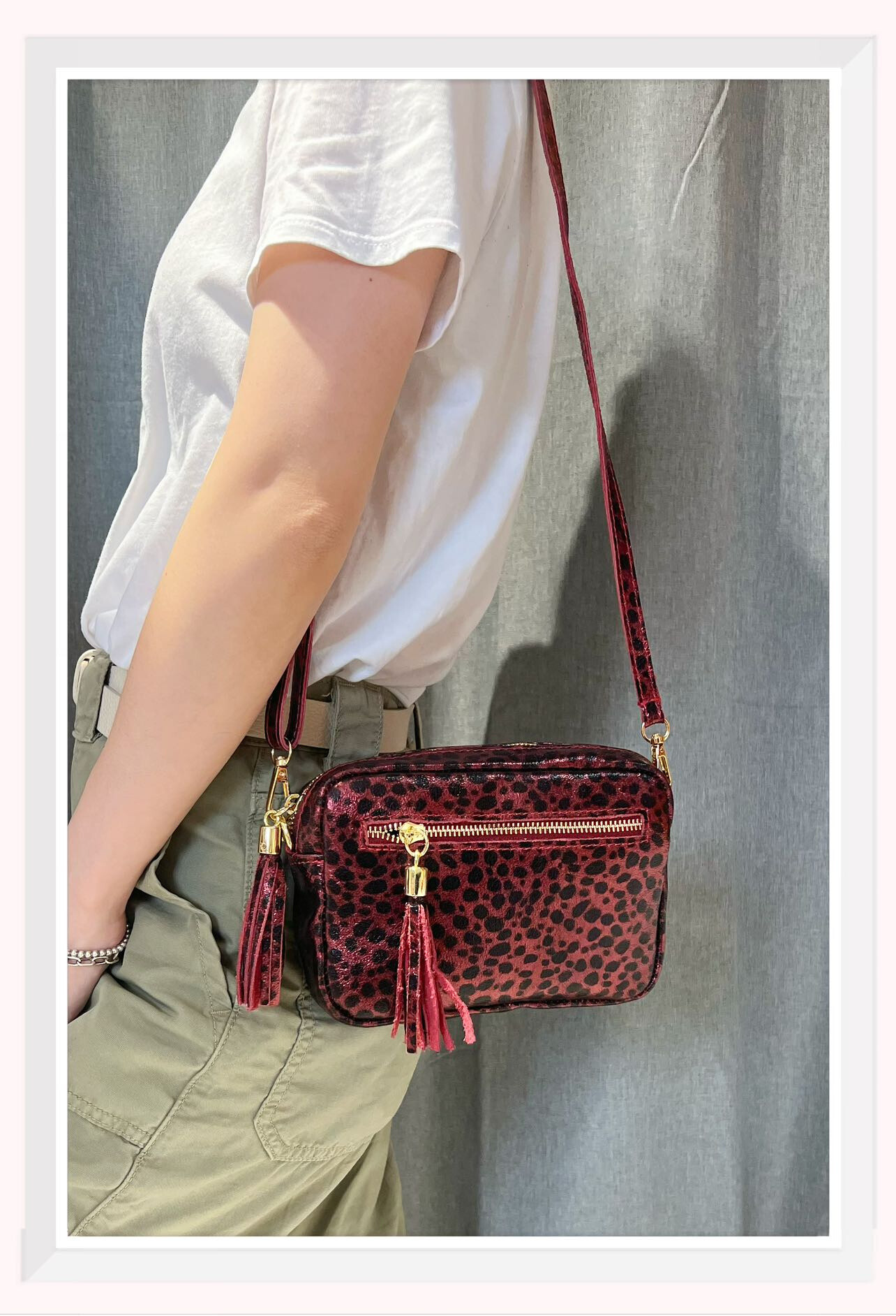 Wholesaler Z & Z - Iridescent leather shoulder bag