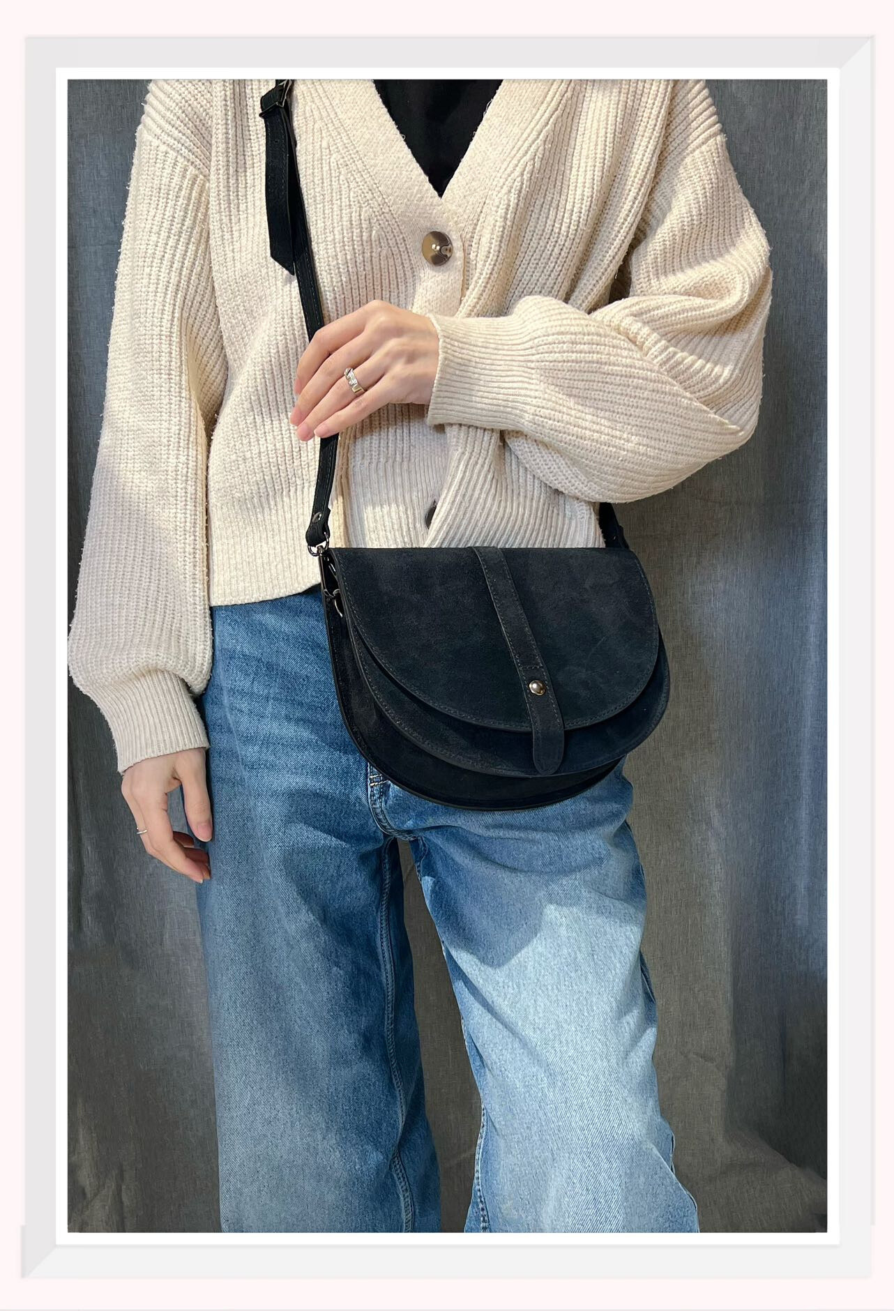 Wholesaler Z & Z - Suede shoulder bag
