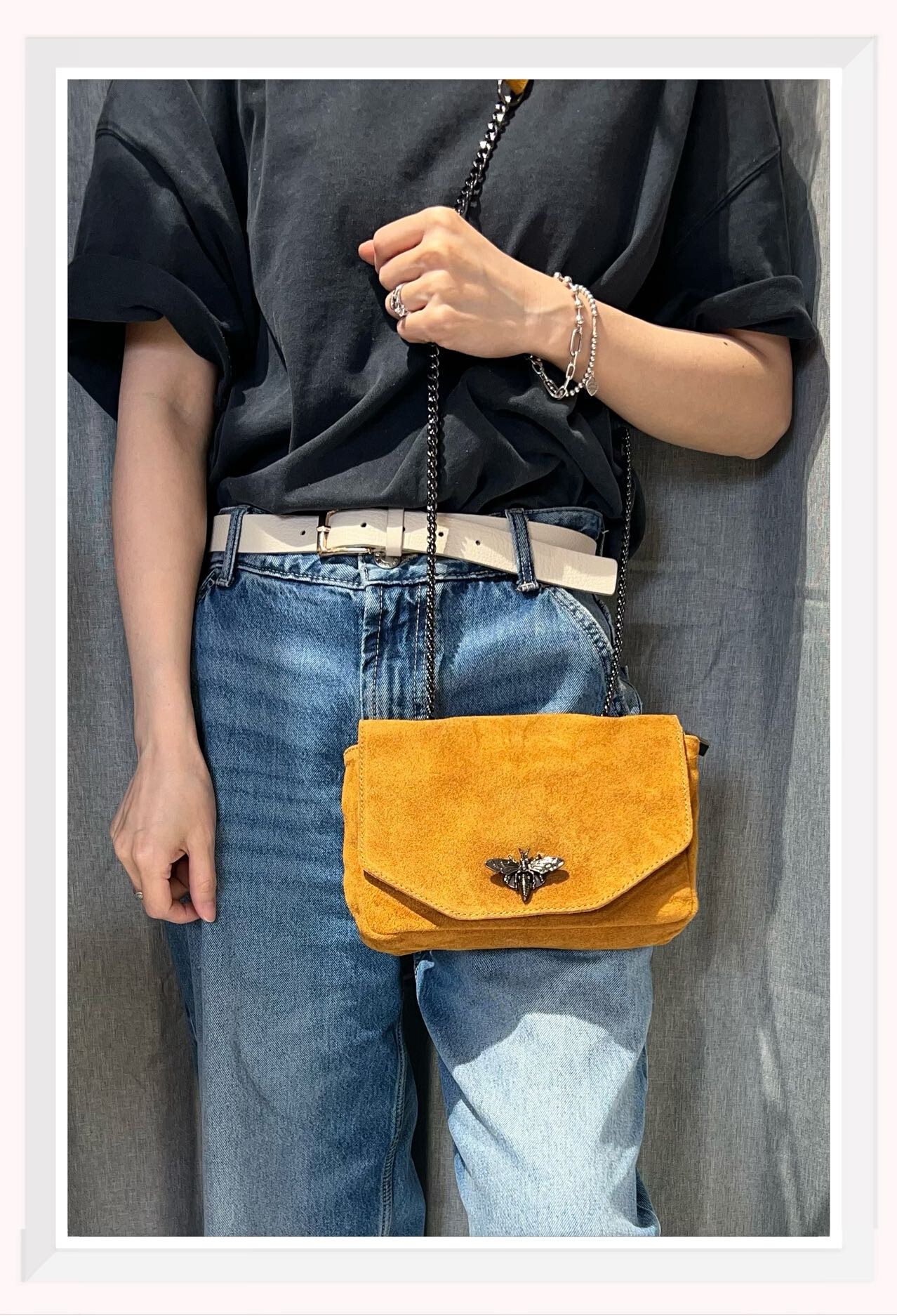 Wholesaler Z & Z - Suede shoulder bag