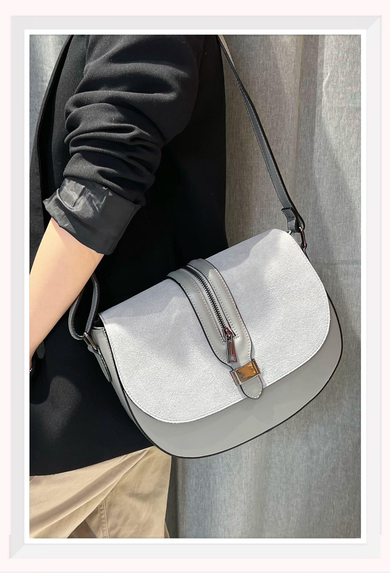 Grossiste Z & Z - Sac à bandoulière en cuir et daim