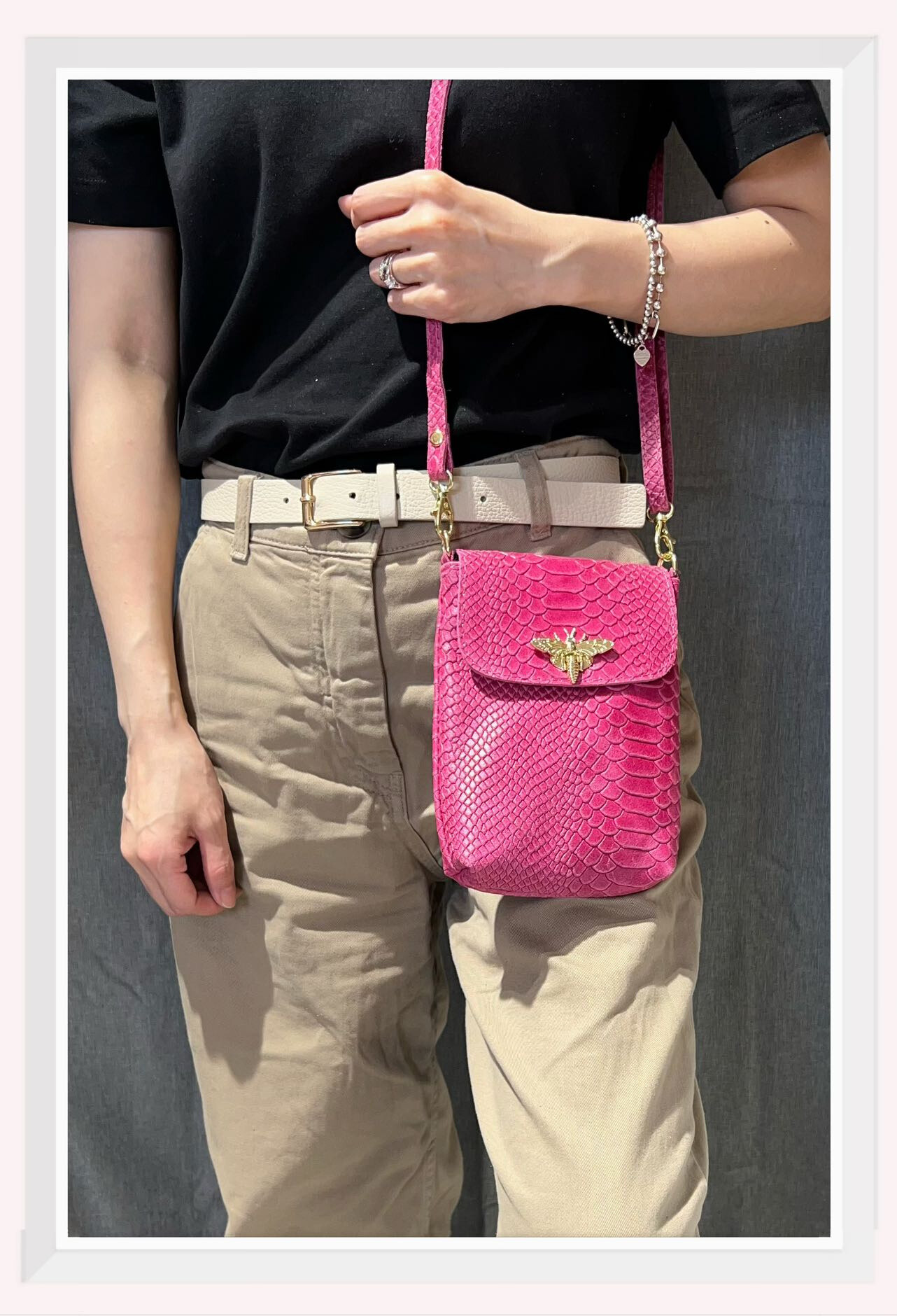 Grossiste Z & Z - Sac portable en cuir imprimé effet python