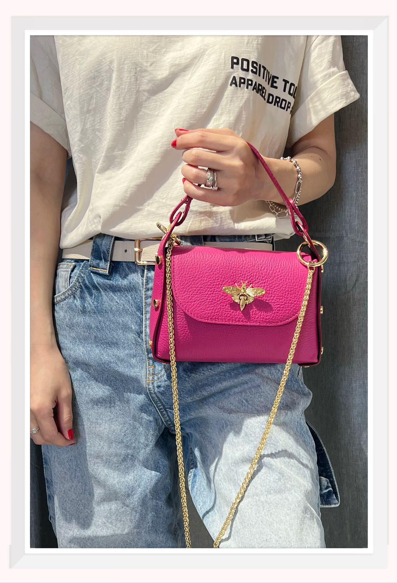 Wholesaler Z & Z - Grained leather shoulder bag