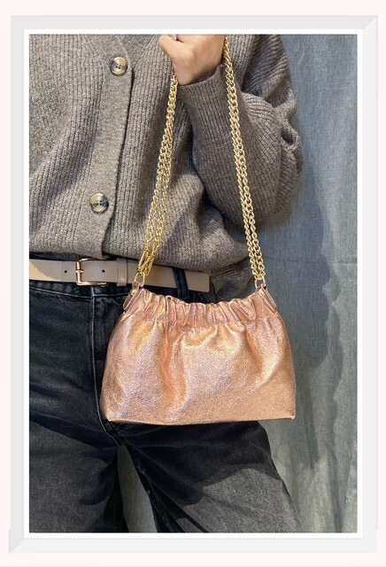 Wholesaler Z & Z - Iridescent leather shoulder bag