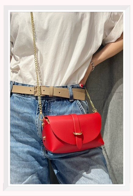 Wholesaler Z & Z - Small smooth leather shoulder bag simple pocket