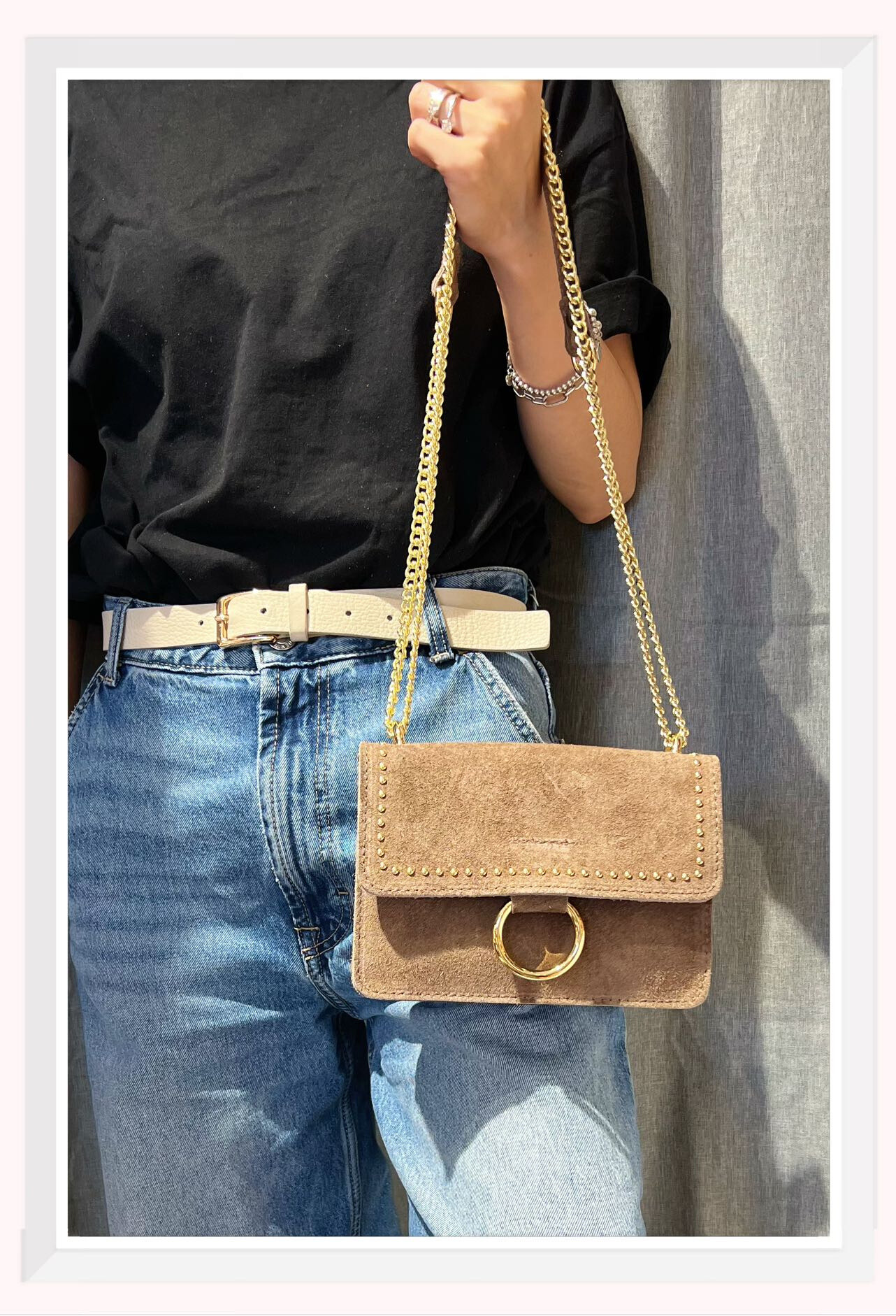 Wholesaler Z & Z - Suede shoulder bag