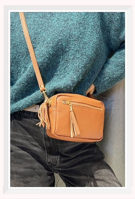 Wholesaler Z & Z - Grained leather strap bag model camera