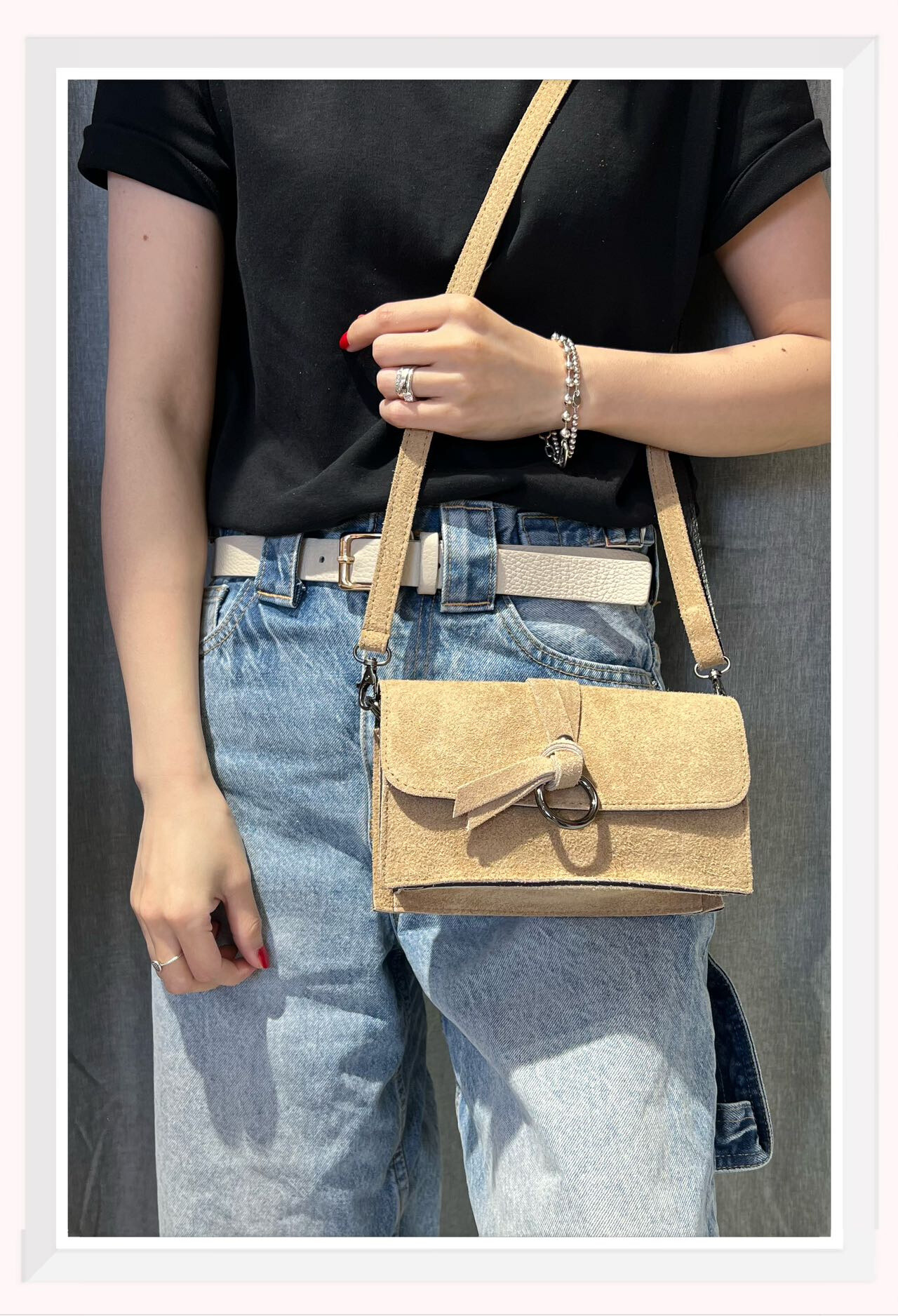 Wholesaler Z & Z - Suede shoulder bag