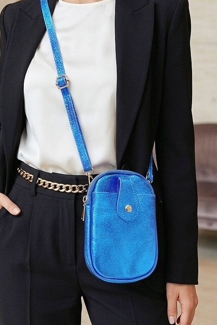 Grossista Z & Z - Borsa portatile in pelle iridescente