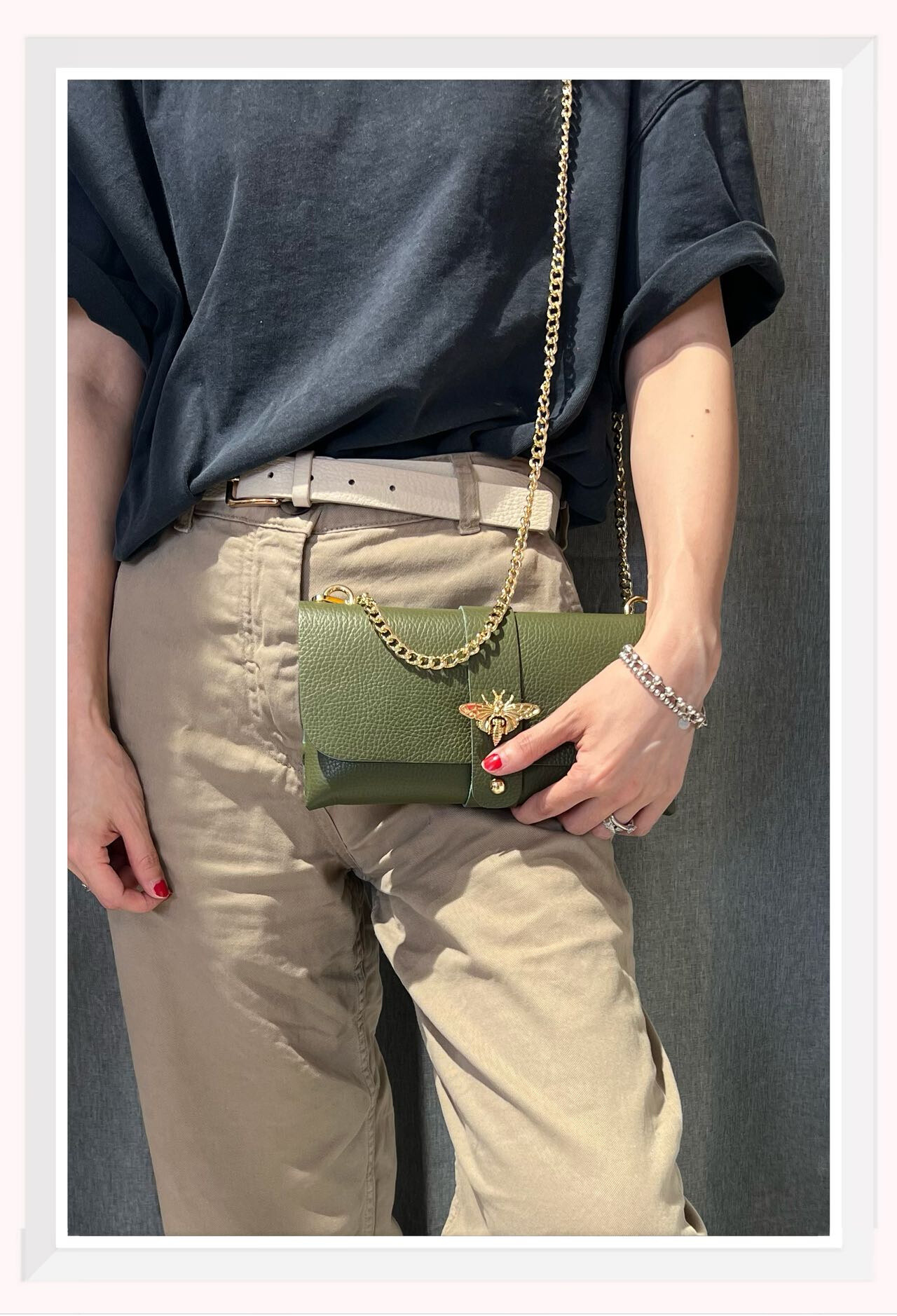 Wholesaler Z & Z - Leather clutch bag