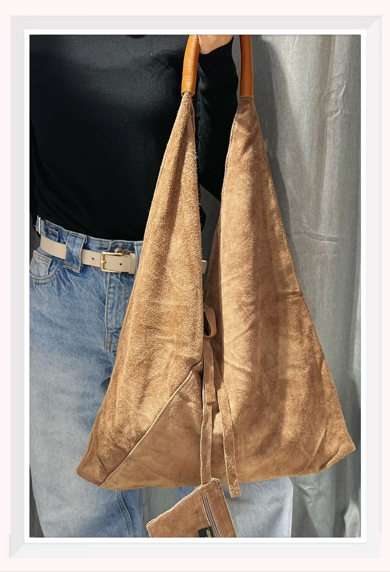 Wholesaler Z & Z - Daim shoulder bag forge