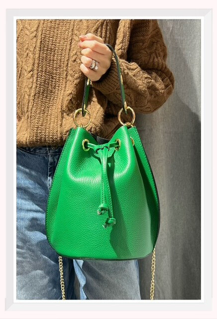 Wholesaler Z & Z - Large format grained leather purse bag