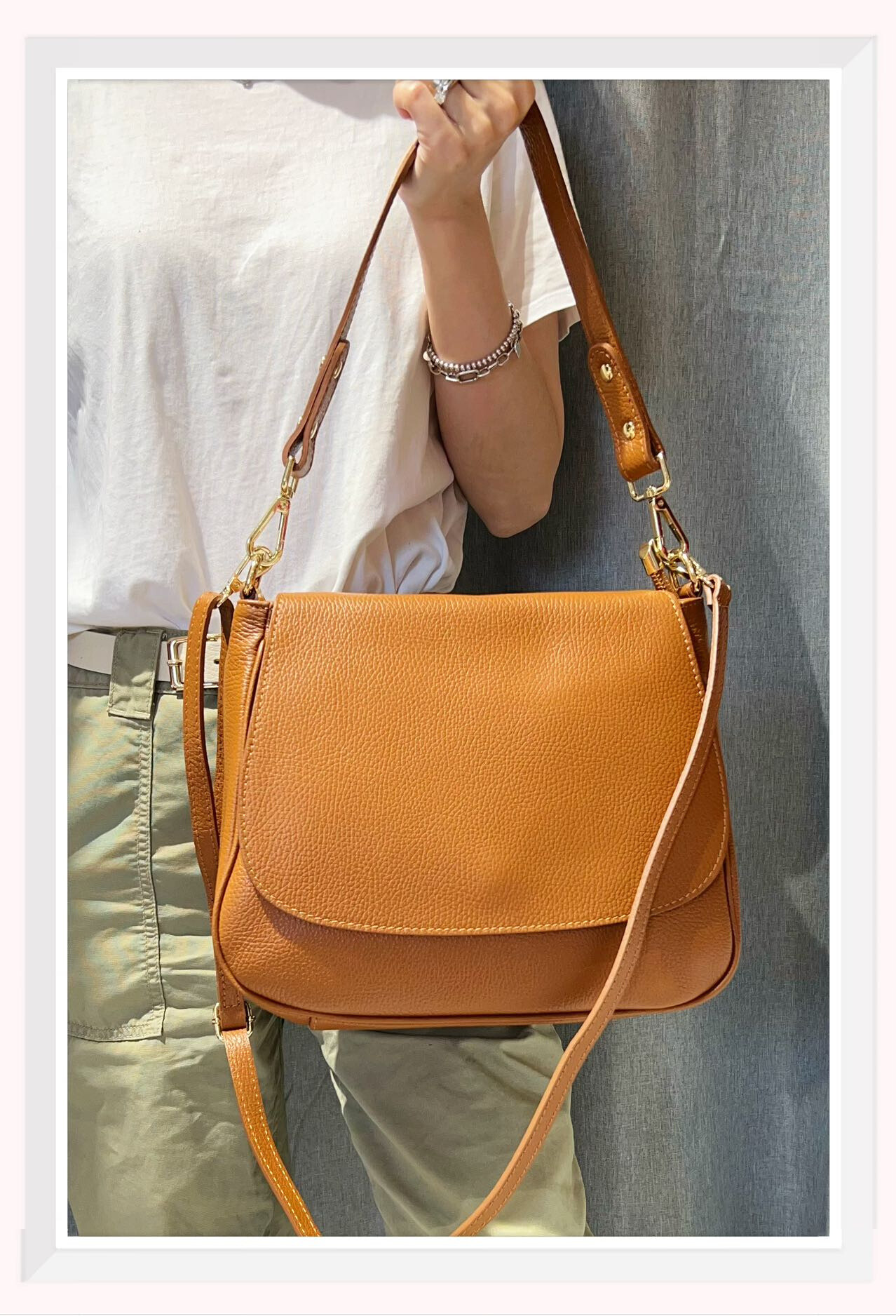 Wholesaler Z & Z - Grained leather shoulder bag