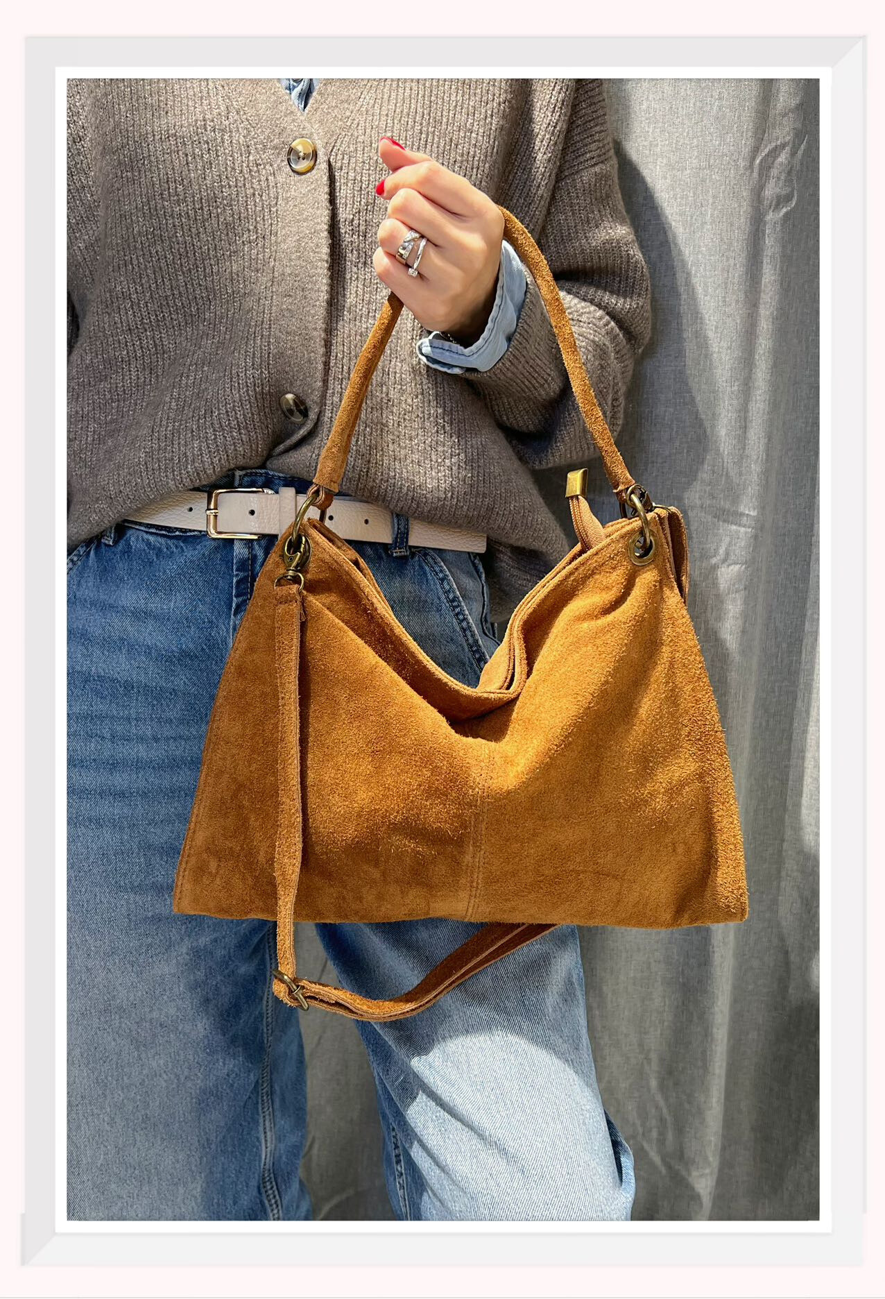 Wholesaler Z & Z - Suede shoulder bag