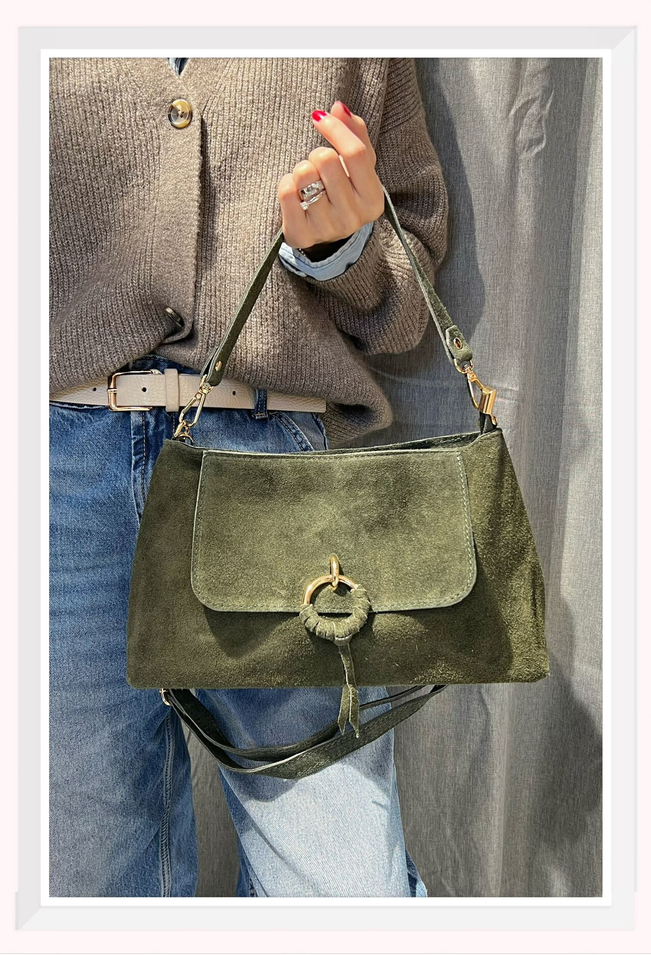 Wholesaler Z & Z - Suede shoulder bag