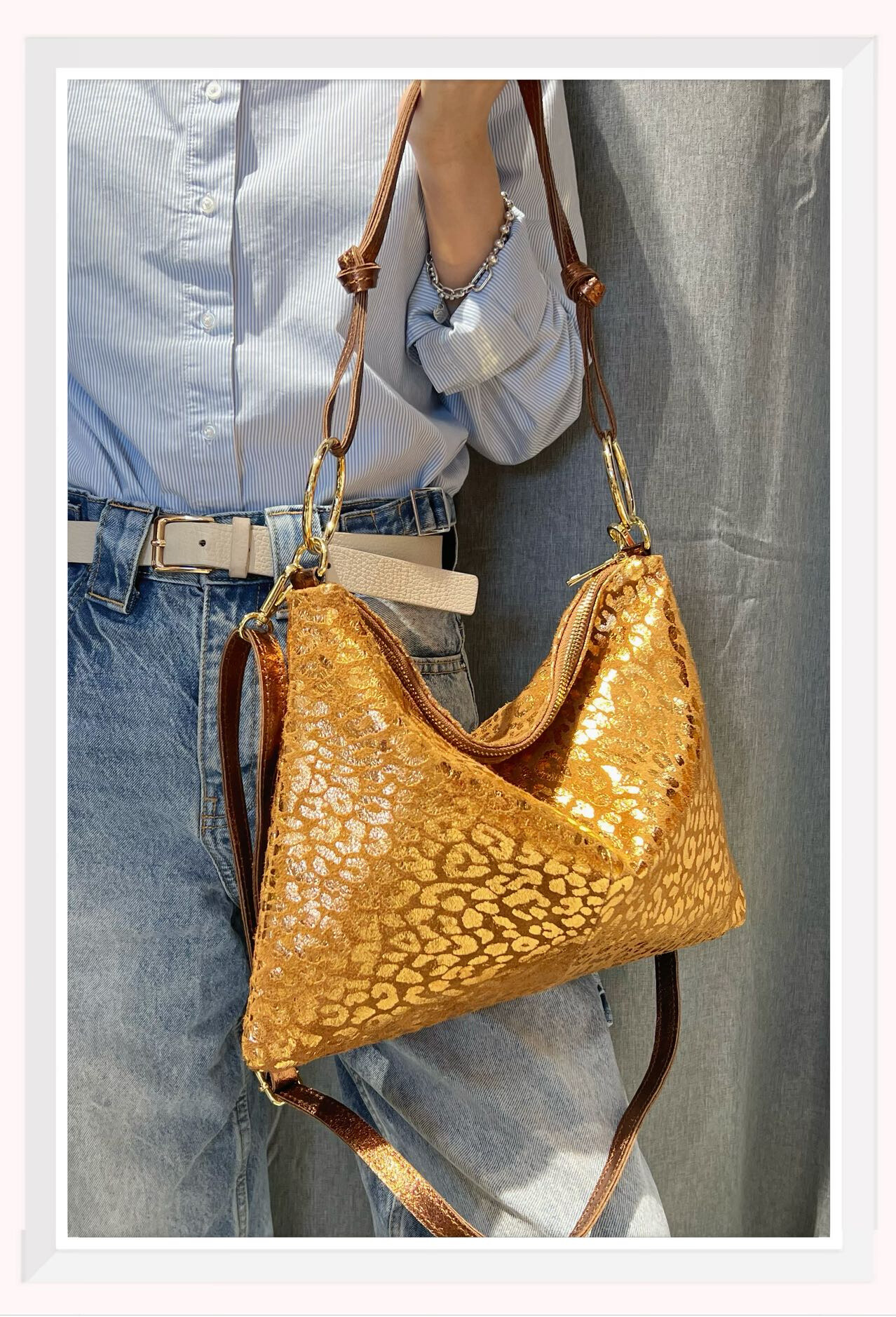 Wholesaler Z & Z - Irial leather leather shoulder bag