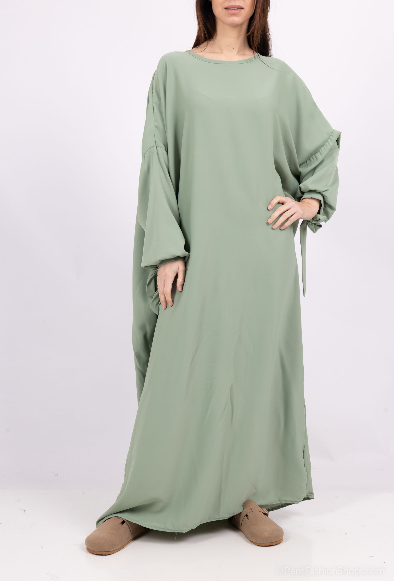 Grossiste ZABULON 3 - Abaya longue soie de médine