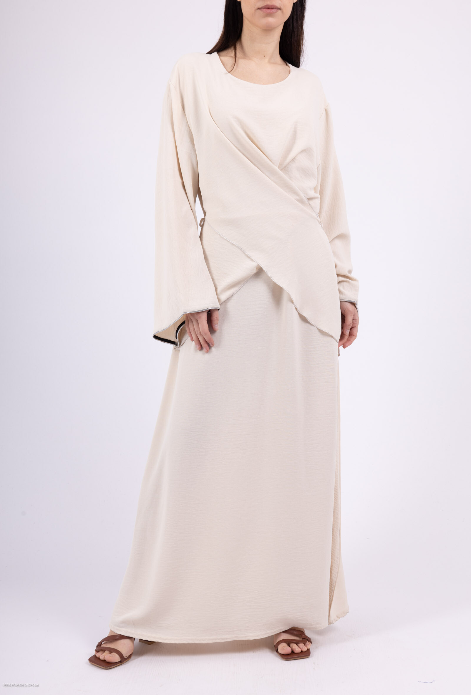 Grossiste ZABULON 3 - Abaya robe strass argenter en jazz