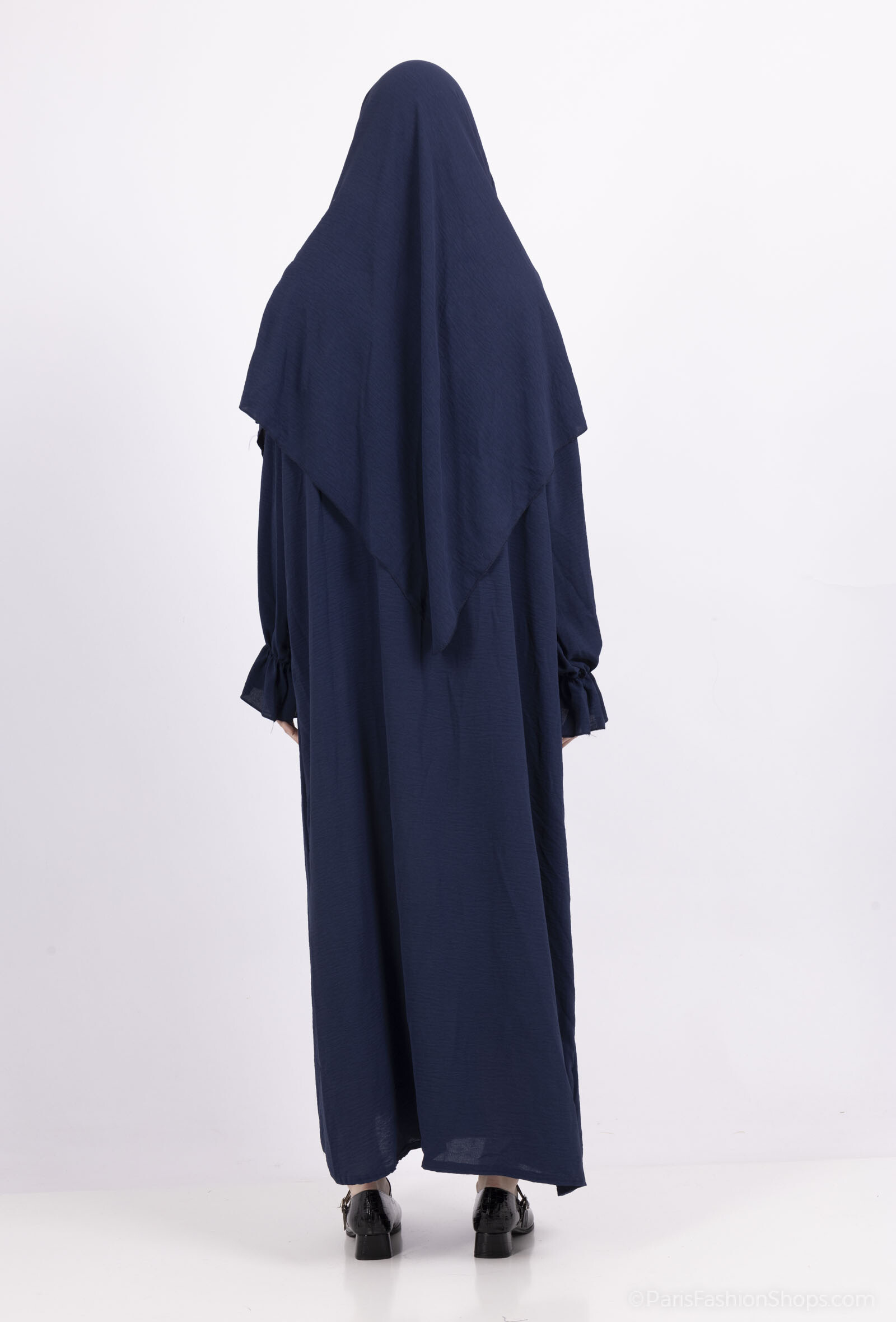 Completo abito in jersey Khimar - Blu Marino - 4 - formato grande