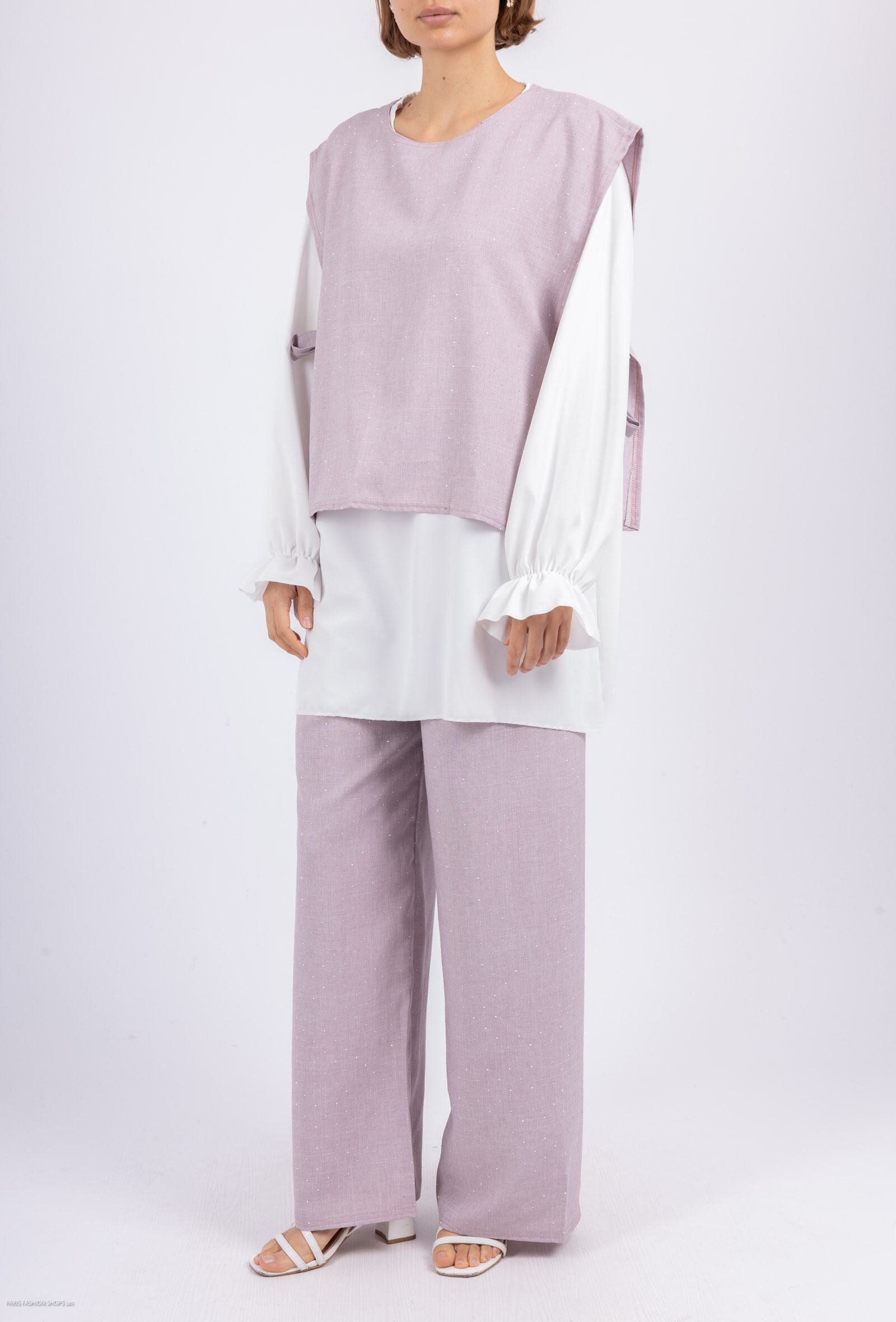 Wholesaler ZABULON 3 - Tunic set and shiny pants
