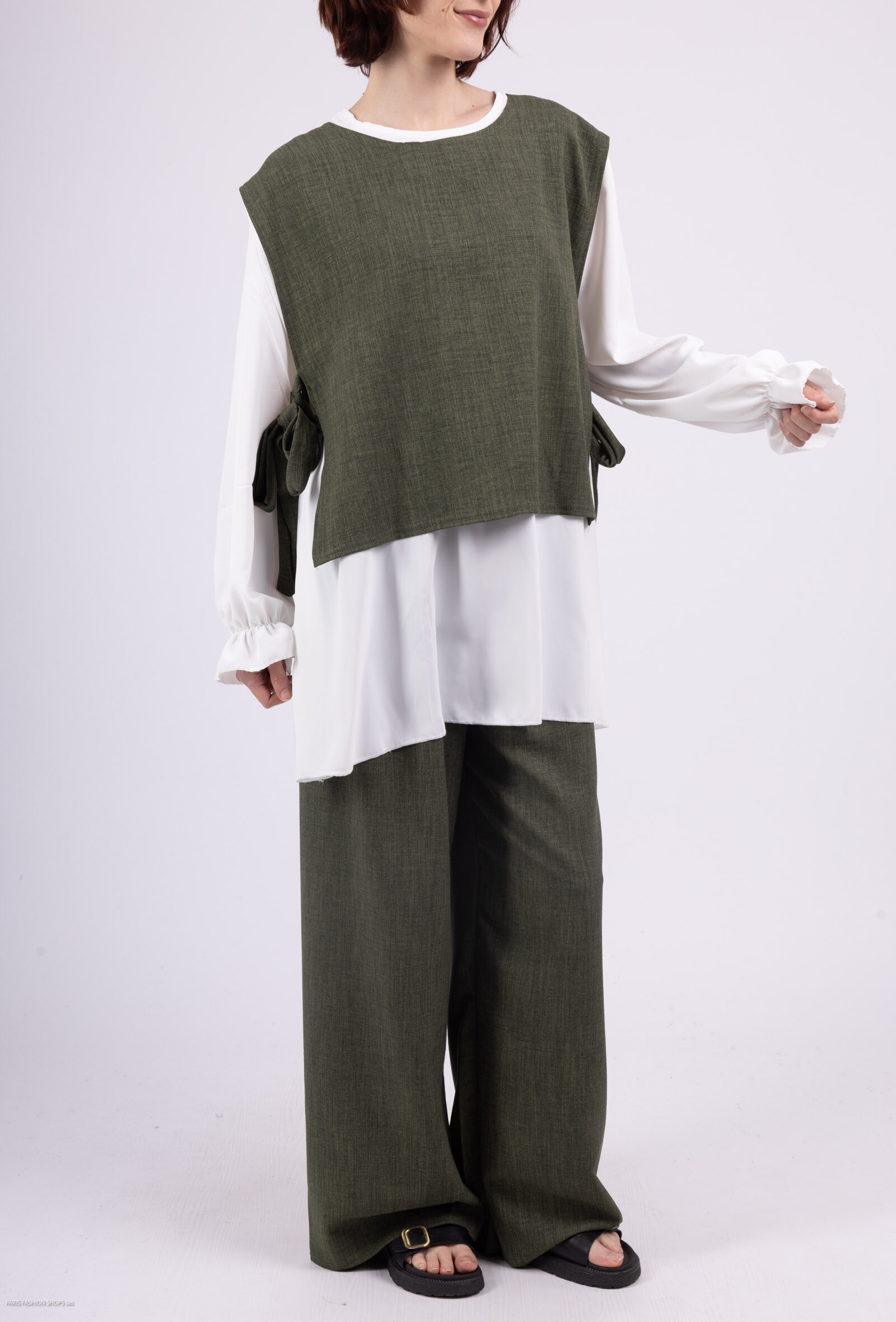 Wholesaler ZABULON 3 - Set 3pieces Linen effect pants