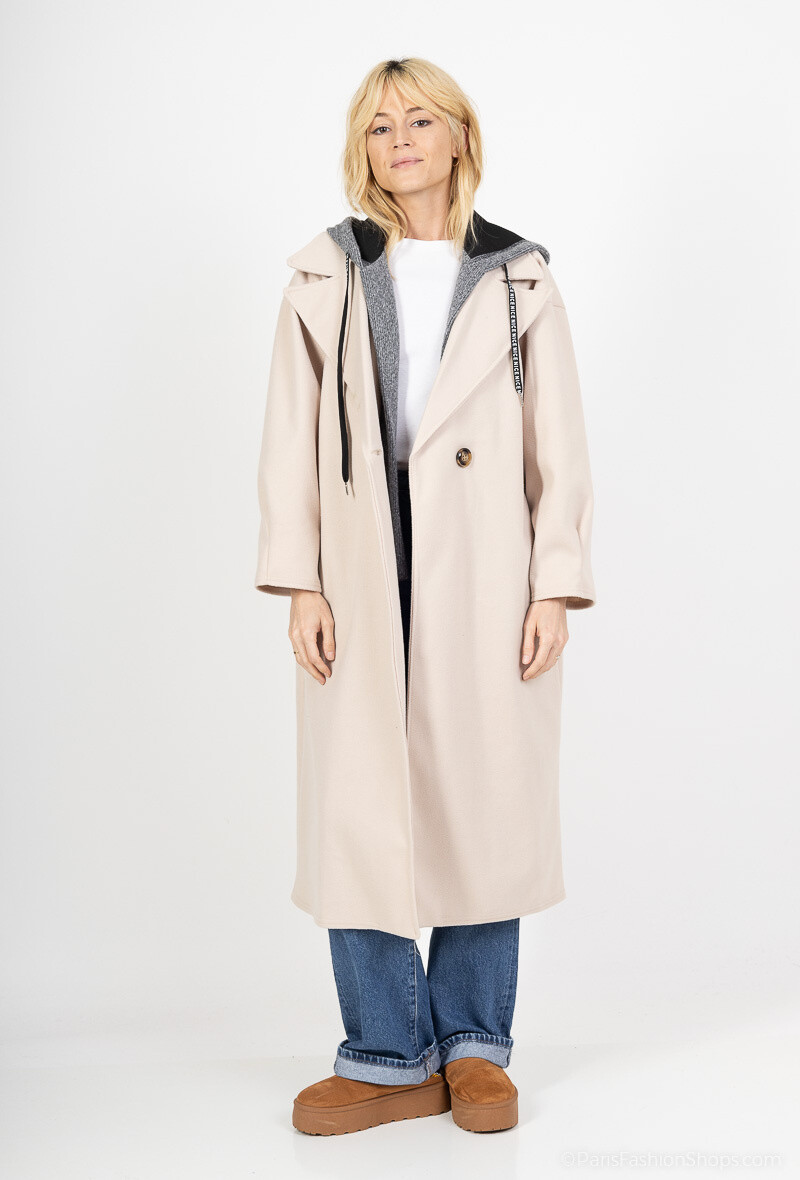 Woolen coats - Ecru - 3 - large format