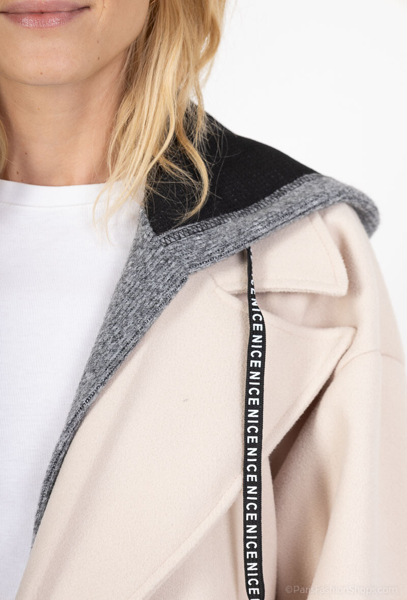 Woolen coats - Ecru - 5 - large format
