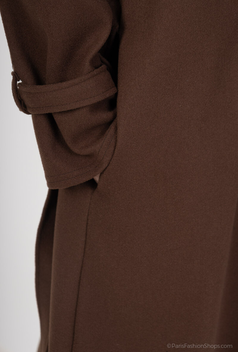Woolen coats - Dark Brown - 5 - large format