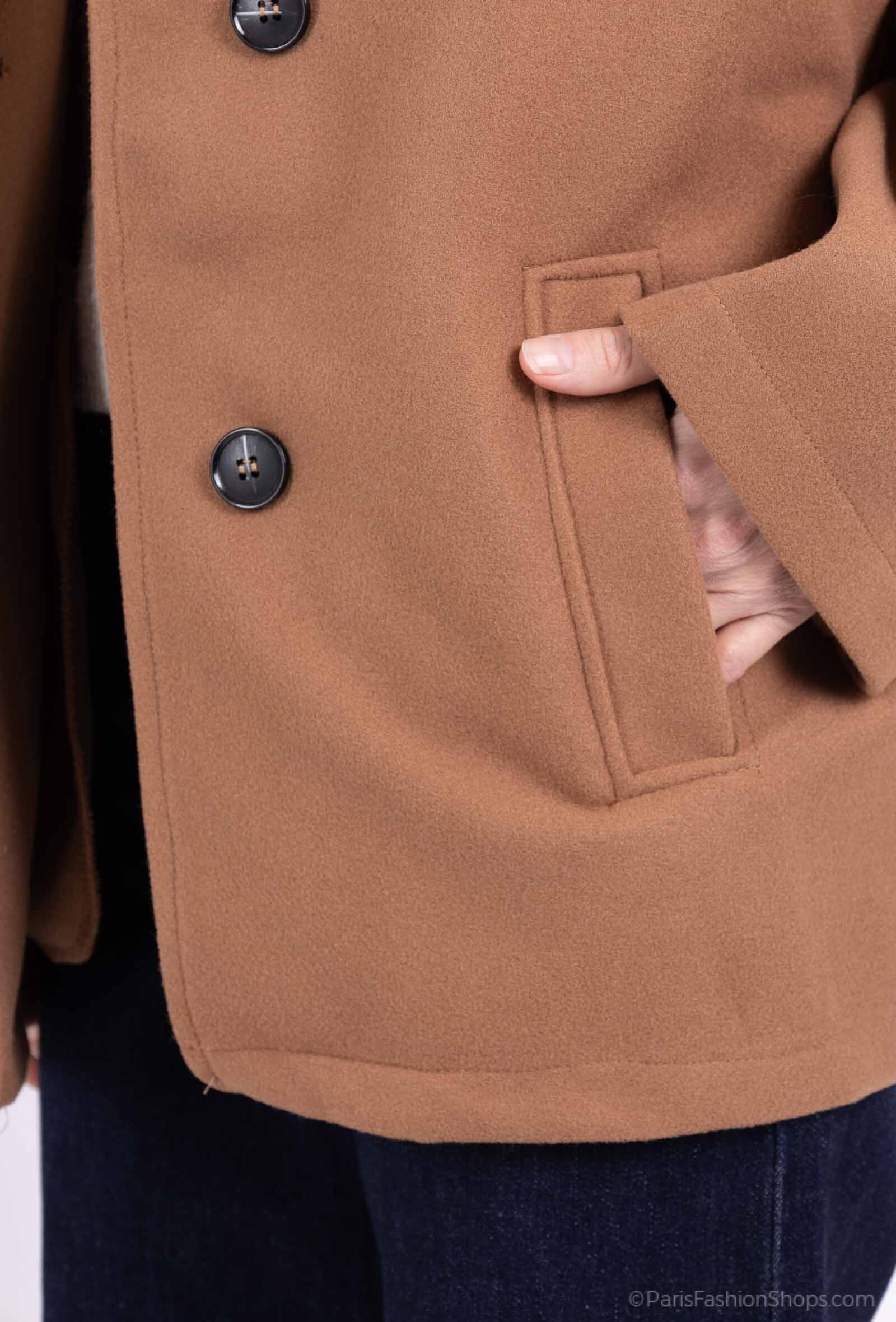 SHORT COAT - Copper - 5 - large format