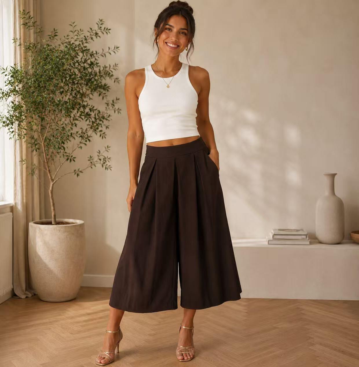 Grossista ZABULON 3 - Pantaloni capri con tasche