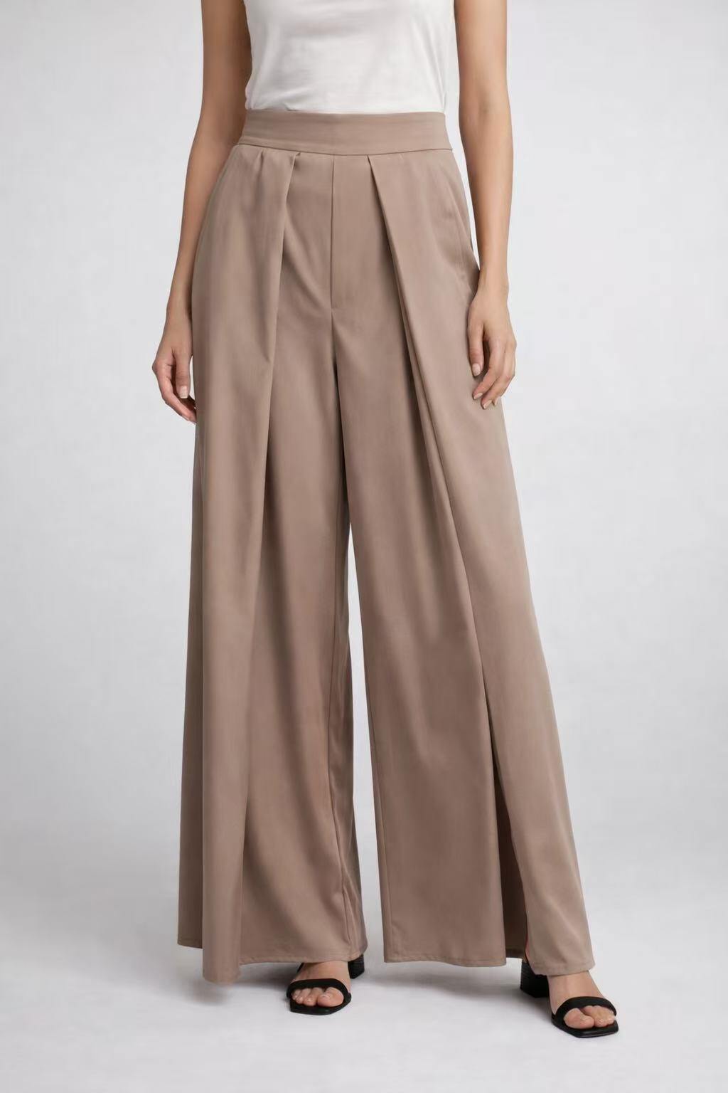 Wholesaler ZABULON 3 - Wide-leg tailored trousers with a puff effect