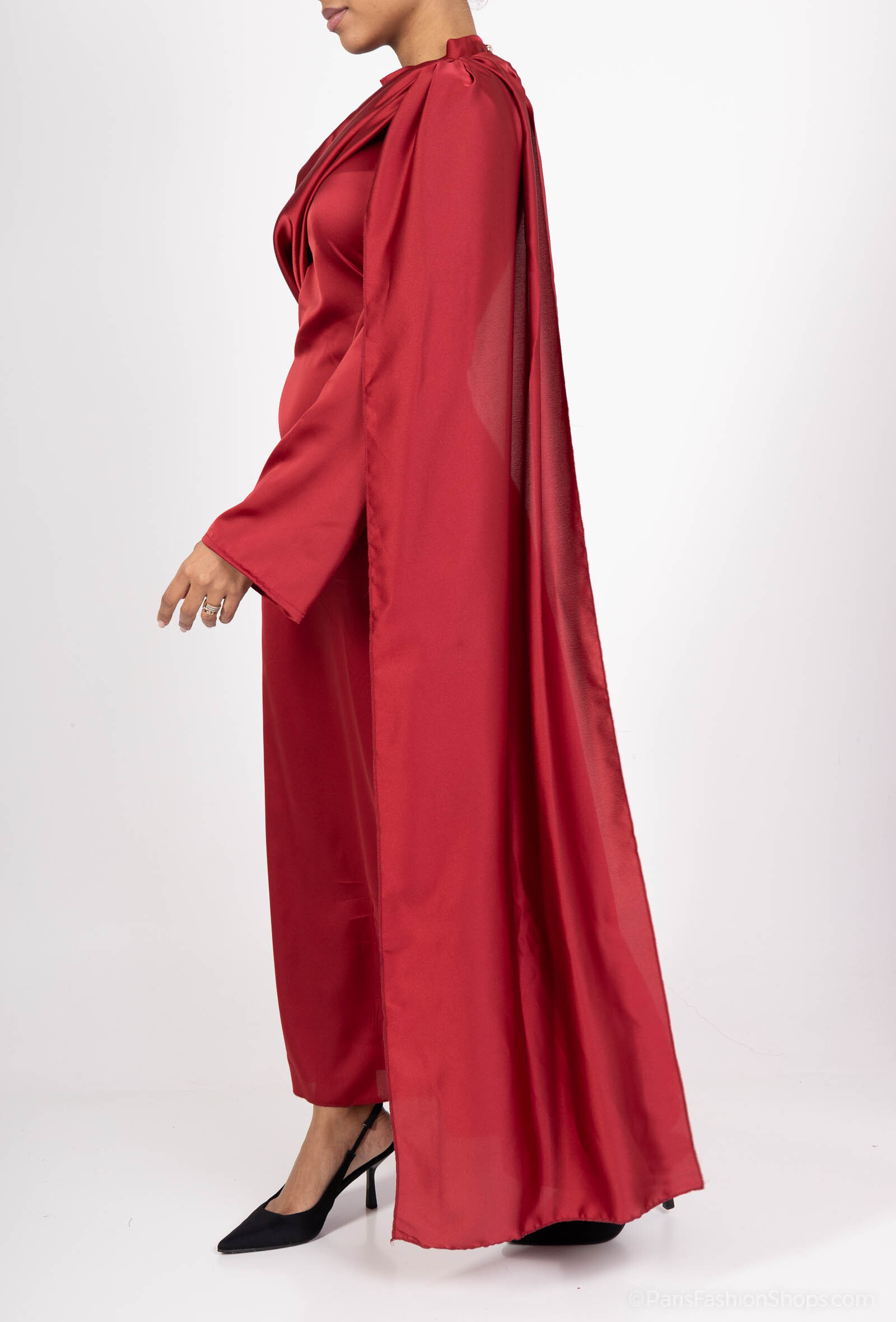 Wholesaler ZABULON 3 - Long satin dress "Athena"