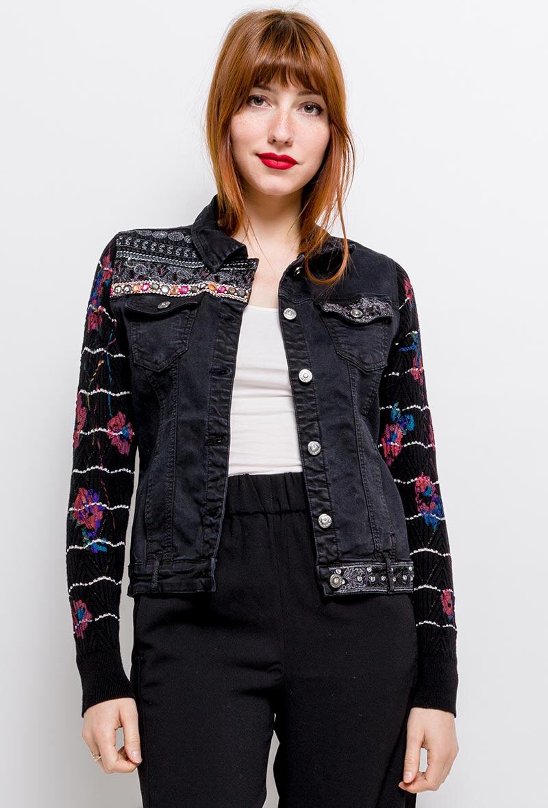 Grossiste Zac & Zoé - Veste brodée avec sequins