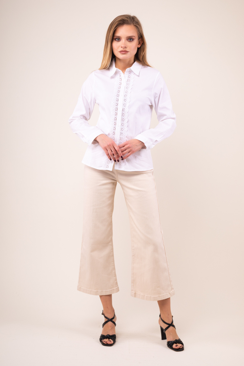 Wholesaler Zac & Zoé - Slim fit shirt with lace