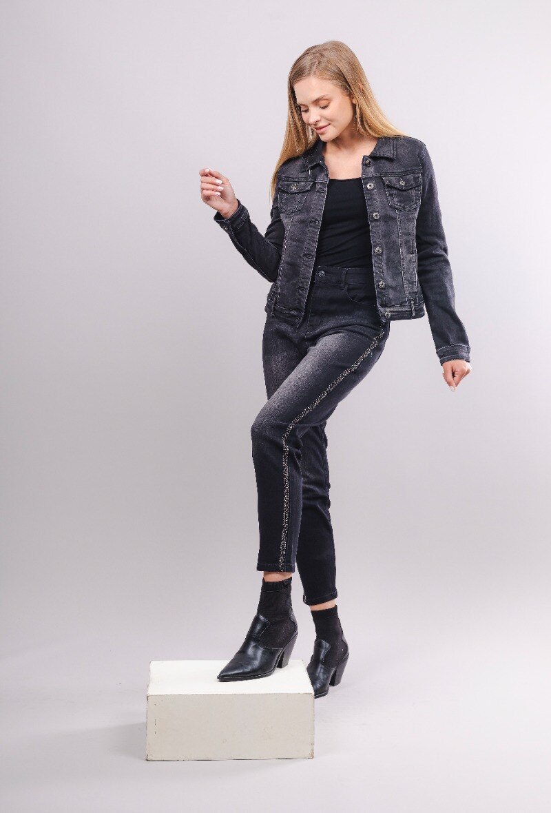 Wholesaler Zac & Zoé - Mom jeans with embrodery