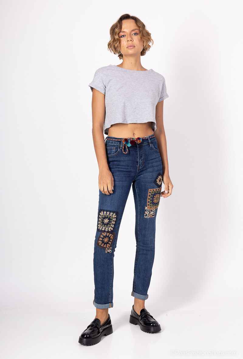 Wholesaler Zac & Zoé - Slim fit jeans with inserts